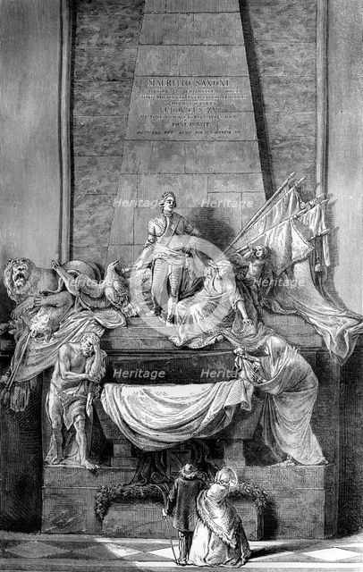 Mausoleum of Marshal de Saxe, Church of St Thomas, Strasbourg, France, 1882-1884. Artist: Unknown