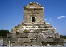 Mausoleum of Cyrus the Great, Achaemenid king of Persia, Pasargadae, Iran, Achaemenid Empire, 1994. Creator: LTL