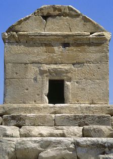 Mausoleum of Cyrus the Great, Achaemenid king of Persia, Pasargadae, Iran, Achaemenid Empire, 1994. Creator: LTL