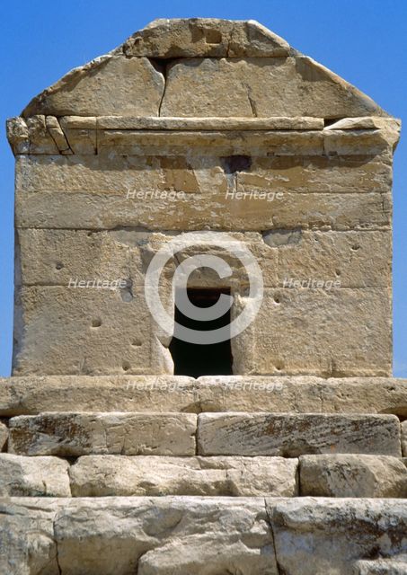 Mausoleum of Cyrus the Great, Achaemenid king of Persia, Pasargadae, Iran,  Achaemenid Empire, 1994. Creator: LTL.