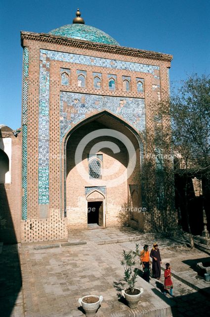 Mausoleum of Pahlavan Mahmud, Khiva, Uzbekistan. Creator: Vivienne Sharp.