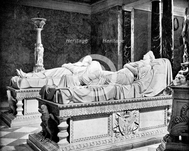 Mausoleum at Charlottenburg, Berlin, Germany, 1893.Artist: John L Stoddard