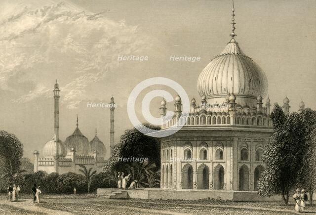 'Mausoleum at Lucnon, 1835. Creator: William Daniell.