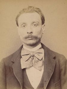 Mauroy. Alfred, édouard. 34 ans, né à Paris VIIe. Dessinateur. Anarchiste. 26/2/94., 1894. Creator: Alphonse Bertillon