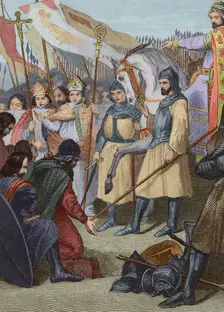 Mauregatus of Asturias, the Usurper (?-788), King of Asturias from 783 to 788, 1853. Creator: Antonio Roca Sallent