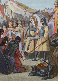 Mauregatus of Asturias, the Usurper (?-788), King of Asturias from 783 to 788, 1853. Creator: Antonio Roca Sallent