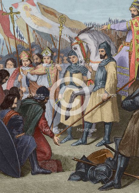 Mauregatus of Asturias, the Usurper (?-788), King of Asturias from 783 to 788, 1853.  Creator: Antonio Roca Sallent.