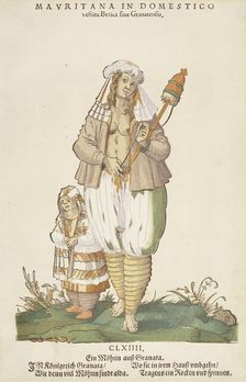Mauritana in Domestico from Trachtenbuch von Nurnberg (Costume Book of Nuremberg), co. CLXIII, 1577 Creator: Jost Ammon
