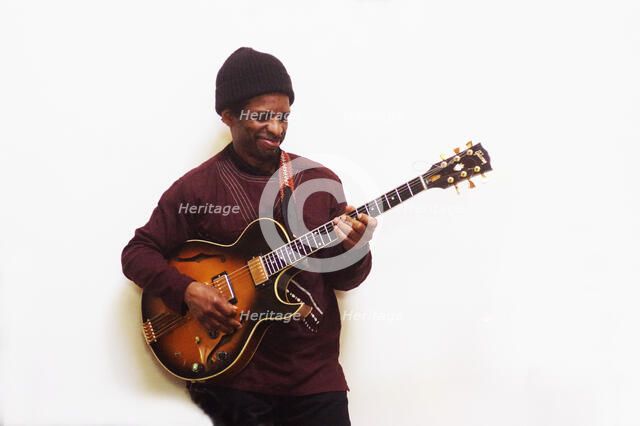 Maurice Brown, Basil Hodge Quintet, Jazz Africa, Loughton Methodist Church, Essex, Apr 2023. Creator: Brian O'Connor.