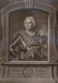 Maurice de Saxe, German soldier, 18th century (1894). Artist: Johann Georg White