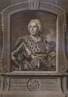 Maurice de Saxe, German soldier, 18th century (1894). Artist: Johann Georg White
