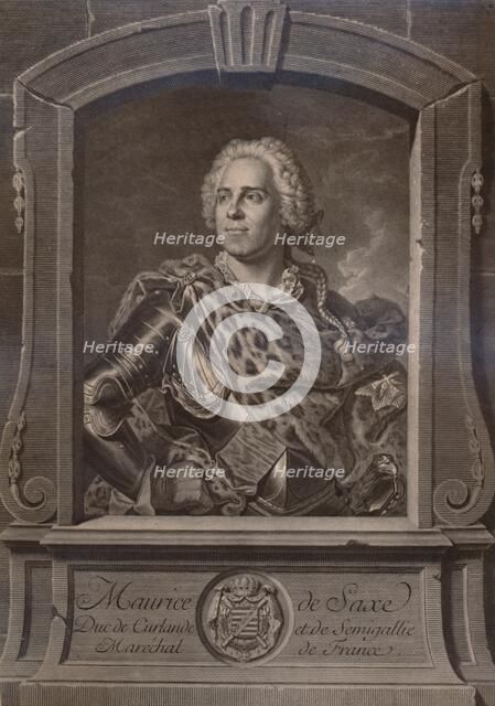 Maurice de Saxe, German soldier, 18th century (1894). Artist: Johann Georg White.