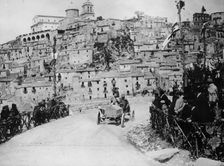 Maurice Fabry in an Itala, in the Targa Florio race, Sicily, 1907