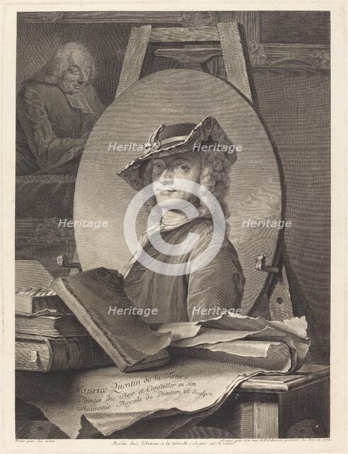 Maurice Quentin de la Tour, 1772. Creator: Georg Friedrich Schmidt.