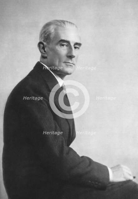 Maurice Ravel (1875-1937), French composer. Artist: Lipnitzki