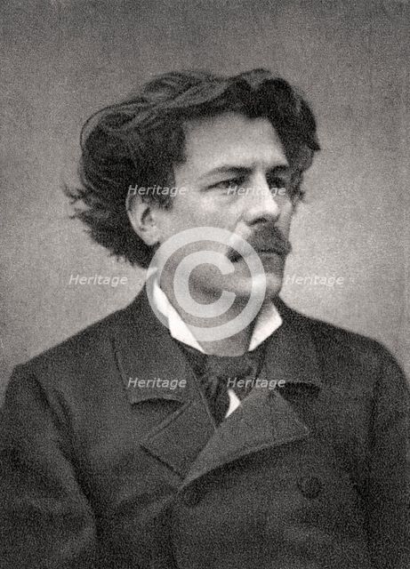 Maurice Rollinat, French poet, 1888. Artist: Unknown