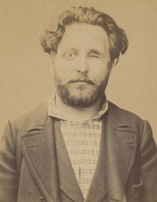 Maurin. émile, Auguste. 31 ans, né à Marseille (Bouche du Rhône). Ex photographe. Anarchis..., 1894. Creator: Alphonse Bertillon