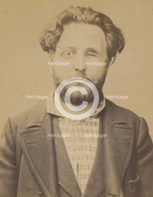 Maurin. émile, Auguste. 31 ans, né à Marseille (Bouche du Rhône). Ex photographe. Anarchis..., 1894. Creator: Alphonse Bertillon.