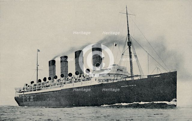 'Maurtania: Great Britain's Fastest Greyhound of the Atlantic', c1935. Artist: Cunard Steamship Company Ltd.