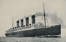 Maurtania: Great Britain's Fastest Greyhound of the Atlantic c1935. Artist: Cunard Steamship Company Ltd