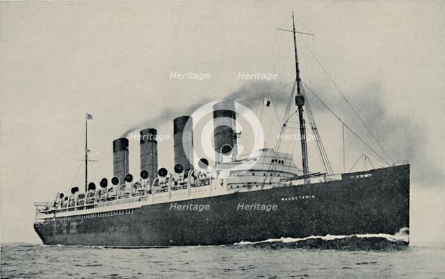 'Maurtania: Great Britain's Fastest Greyhound of the Atlantic', c1935. Artist: Cunard Steamship Company Ltd.