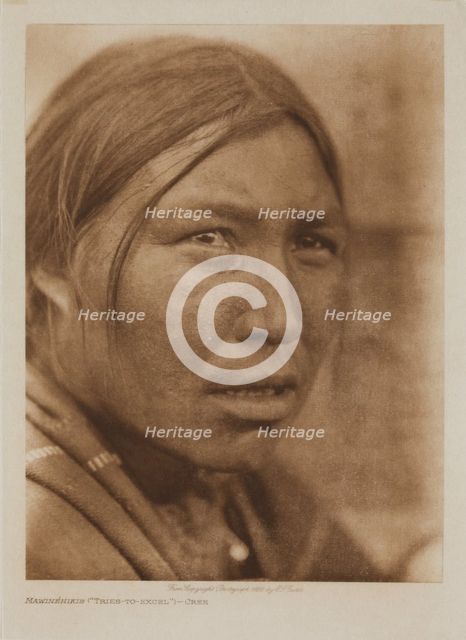 Mawinehikis ("Tries-to-Excel"), Cree, 1926. Creator: Edward Sheriff Curtis.