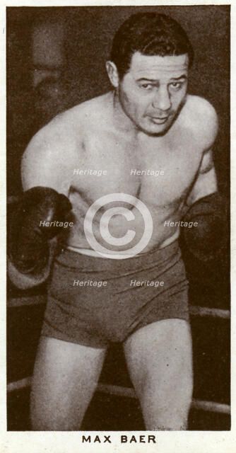 Max Baer, American boxer, 1938. Artist: Unknown