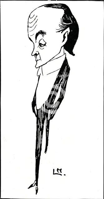 Max Beerbohm (1872-1956), British writer and caricaturist, 1901. Artist: Laurence Houseman