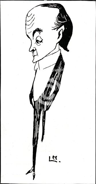 Max Beerbohm (1872-1956), British writer and caricaturist, 1901. Artist: Laurence Houseman