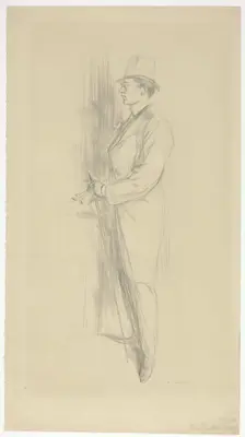 Max Beerbohm, 1896. Creator: Charles Shannon