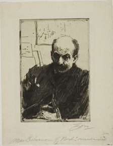 Max Liebermann, 1891. Creator: Anders Leonard Zorn