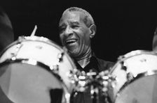 Max Roach, Queen Elizabeth Hall, London, 1996. Creator: Brian Foskett