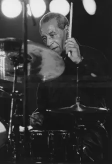 Max Roach, Queen Elizabeth Hall, London, 1996. Creator: Brian Foskett