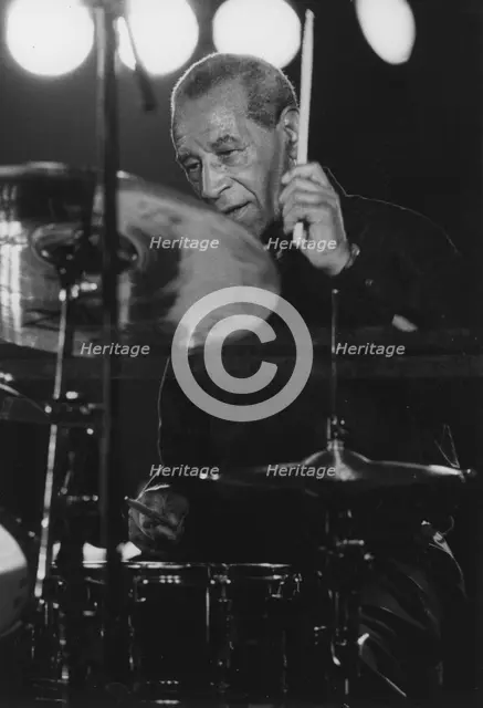 Max Roach, Queen Elizabeth Hall, London, 1996. Creator: Brian Foskett.