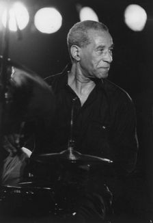 Max Roach, Queen Elizabeth Hall, London, 1996. Creator: Brian Foskett