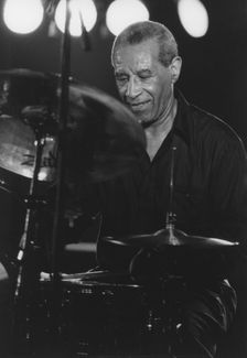 Max Roach, Queen Elizabeth Hall, London, 1996. Creator: Brian Foskett