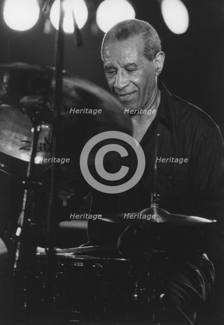 Max Roach, Queen Elizabeth Hall, London, 1996. Creator: Brian Foskett.
