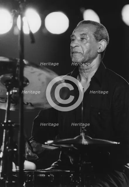 Max Roach, Queen Elizabeth Hall, London, 1996. Creator: Brian Foskett.