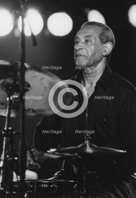 Max Roach, Queen Elizabeth Hall, London, 1996. Creator: Brian Foskett.