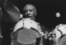 Max Roach, Queen Elizabeth Hall, London, 1996. Creator: Brian Foskett