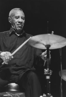 Max Roach, Queen Elizabeth Hall, London, 1996. Creator: Brian Foskett