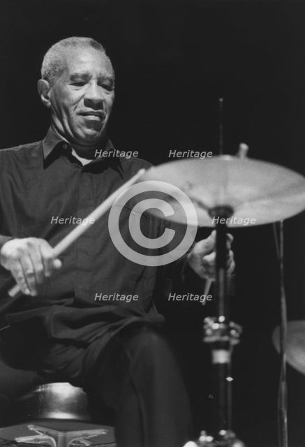 Max Roach, Queen Elizabeth Hall, London, 1996. Creator: Brian Foskett.