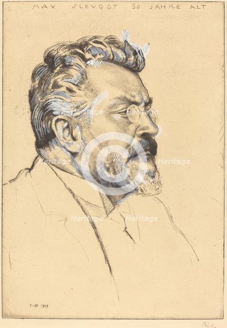 Max Slevogt, 1917. Creator: Emil Orlik.