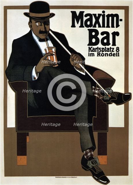 Maxim Bar, 1907. Artist: Erdt, Hans Rudi (1883-1925)
