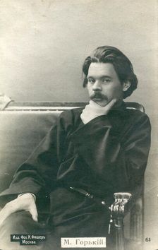 Maxim Gorky, Early 1900s. Creator: Fischer, Karl August (1859-after 1923)