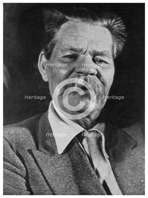 Maxim Gorky, Russian author, c1930 (1956). Artist: Unknown