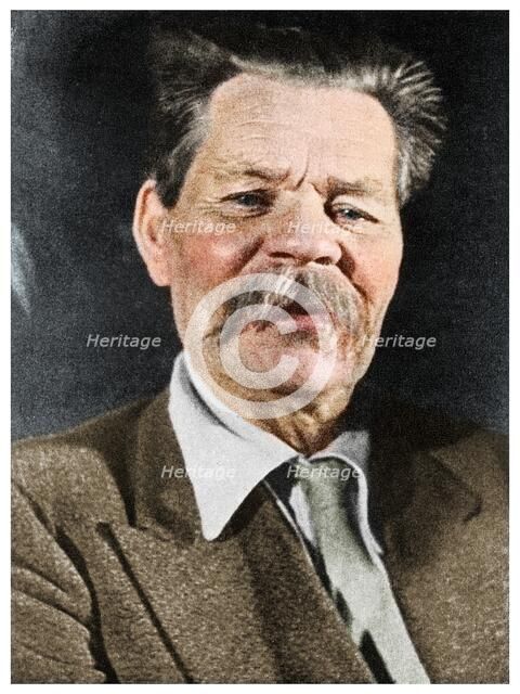 Maxim Gorky, Russian author, c1930 (1956). Artist: Unknown.