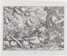 Maximilian Emanuel and the Bavarian Army in a Narrow Pass in theTyrol, early 18th century. Creator: Franz Joachim Beich