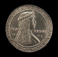 Maximilian I, 1459-1519, Archduke of Austria, Holy Roman Emperor 1494 [obverse], 1500 or after. Creator: Unknown