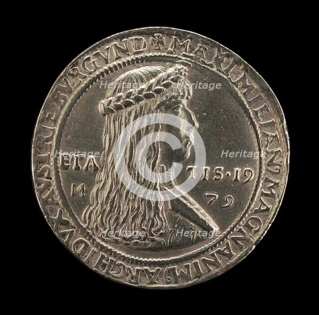 Maximilian I, 1459-1519, Archduke of Austria, Holy Roman Emperor 1494 [obverse], 1500 or after. Creator: Unknown.